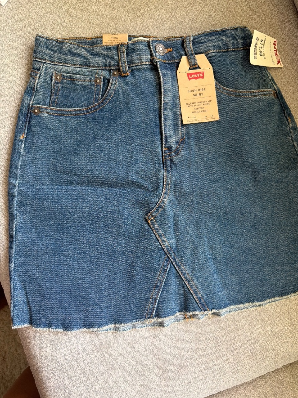 High rise skirt